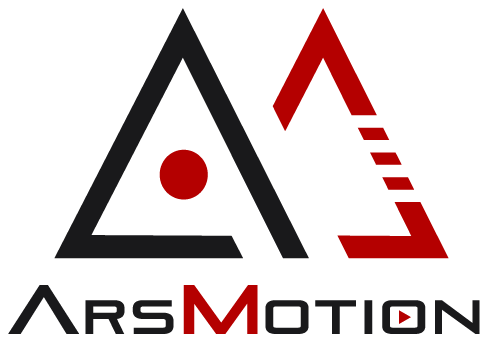 ArsMotion Logo dunkle Variante für Videograf und Fotograf Arsen Stepanian