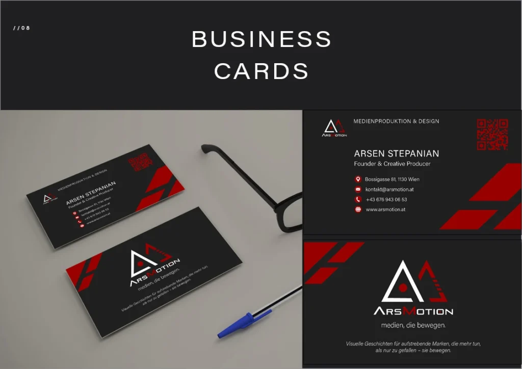 Corporate Design Anwendung: Professionelles Visitenkarten Design und Print Design Mockup für eine konsistente Markenführung.